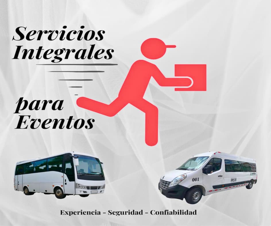 Servicios de transporte de pasajeros para Eventos Cundinamarca